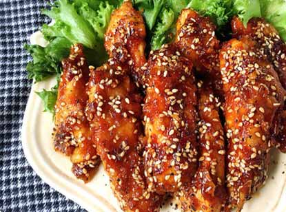 ♡揚げずに簡単名古屋風♡鶏むね肉deスティックチキン♡