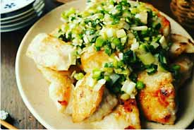 やだ！これ激旨♪鶏むねのうま塩焼きねぎまみれ♪
