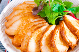 作り置きにも♪ほったらかしで完成♪『北京ダック風♡むね肉チャーシュー』