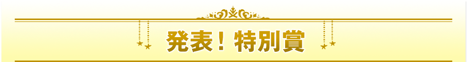 発表！特別賞