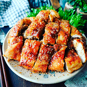 「鶏むね肉でうまダレ揚げ鶏 」