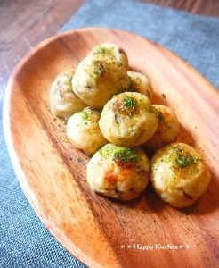 たこ焼き風！塩昆布の和風ポテトチーズボール