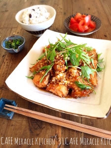 ♡切り身で簡単ごちそうおかず♡鮭の唐揚げ〜甘酢ネギダレ♡