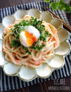 ♡火を使わずに♡超簡単冷やし明太マヨうどん♡【時短＊節約＊麺】