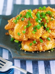 冷めてもおいしい♪「やわらか鶏ささみのごまだく♡マヨポン照り焼き」