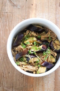 【レンチンで作りおき】茄子とえのきの甘辛生姜醤油煮