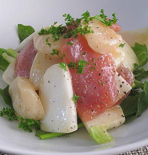 おもてなしやパーティーに使えます！かぶで作る「華やかマリネ」