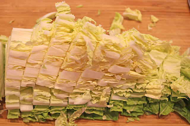 白菜と牛肉の旨辛春雨炒め