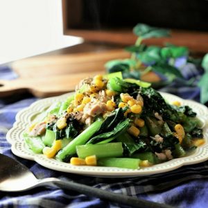 お子さんでも食べやすい！「ツナとバター」で仕上げる野菜のミニおかず