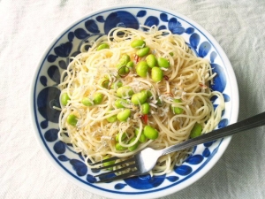 鮮やかで食感楽しい♪パスタに「枝豆」を入れてみよう！