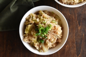 おかわりが止まらない！「ツナと白菜の炊き込みご飯」