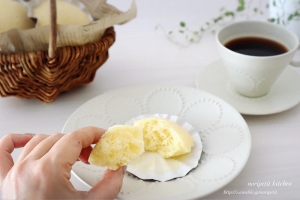 おやつに作ってみたい♪コク甘「クリームチーズ蒸しパン」