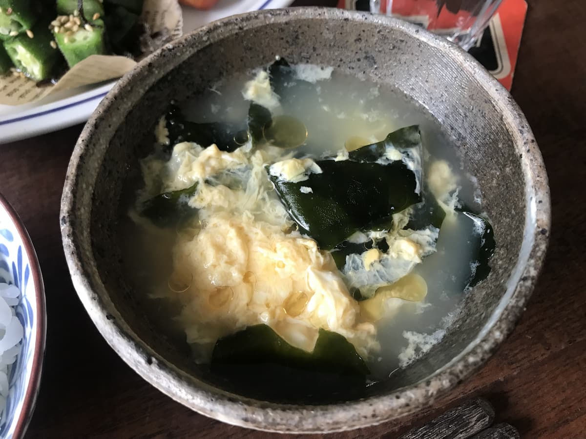 卵ワカメスープ
