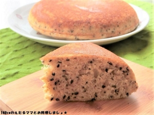 風味よし！「ホットケーキミックス×黒ごま」のかんたんスイーツ