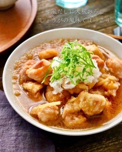 寒い日に食べたくなる！たっぷり大根おろしがおいしい「鶏肉のみぞれ煮」