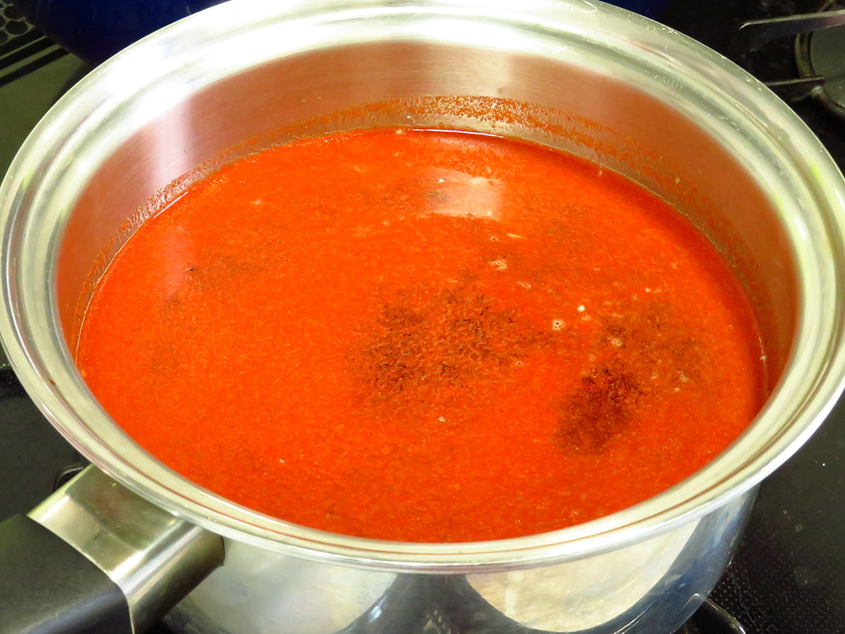 カルビ鍋：スープ