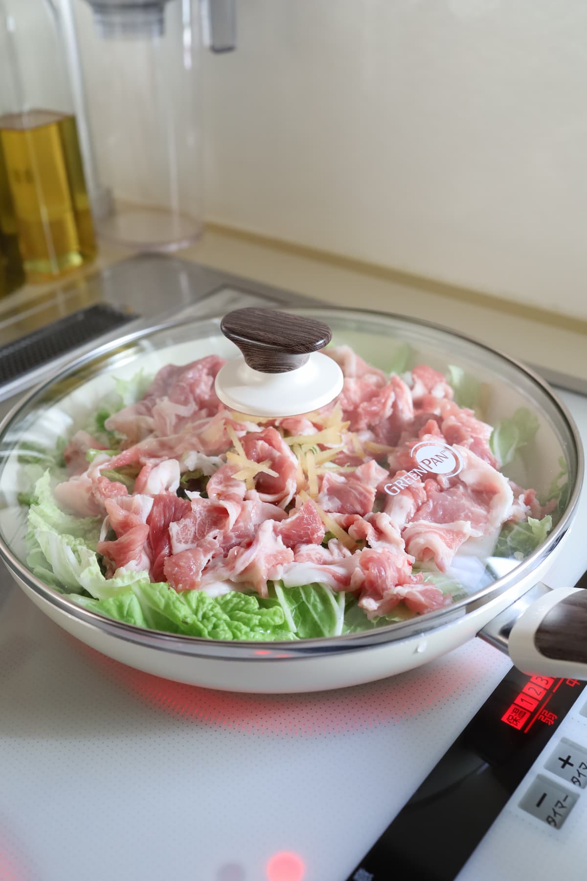 豚肉と白菜のフライパン煮