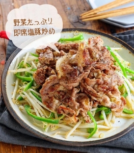 お財布にやさしい食材で！「豚肉×もやし×ピーマン」の炒め物