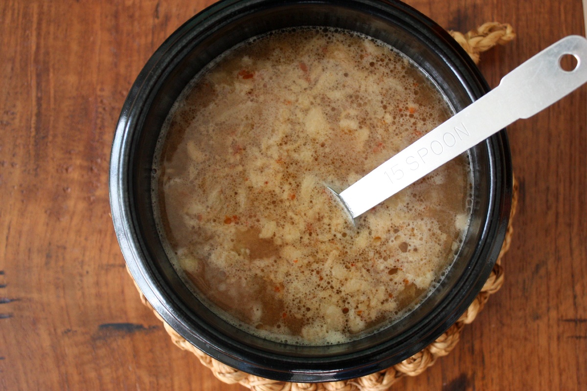 無印良品　ごはんにかける　コムタンの春雨スープのレシピ