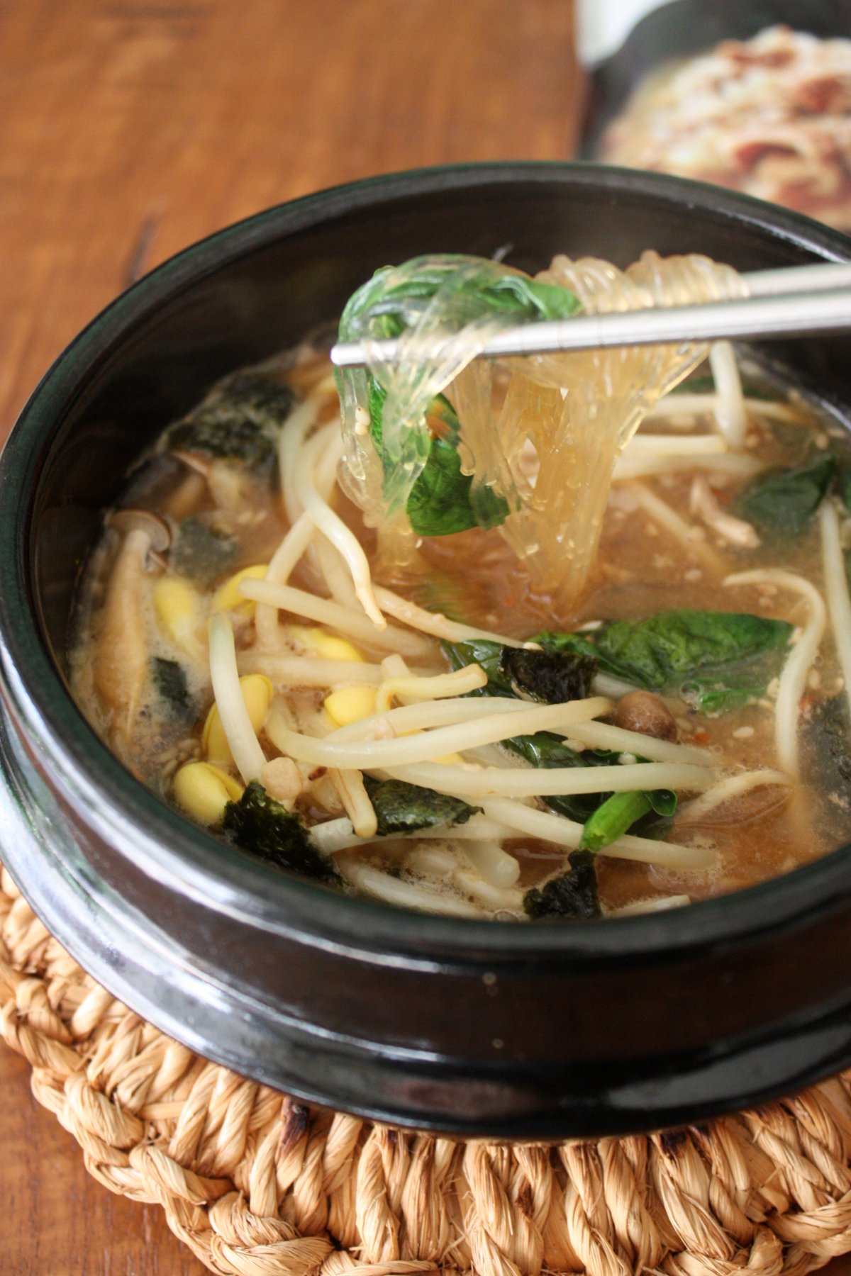 無印良品　ごはんにかける　コムタンの春雨スープのレシピ