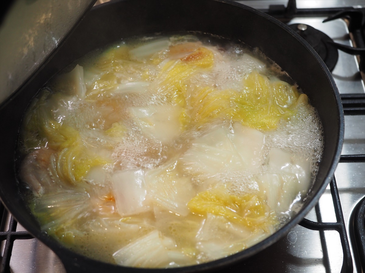とろとろ白菜と手羽先のスープ煮