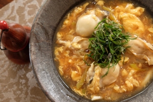 風邪予防にも♪「ぽかぽか牡蠣玉あんかけうどん」