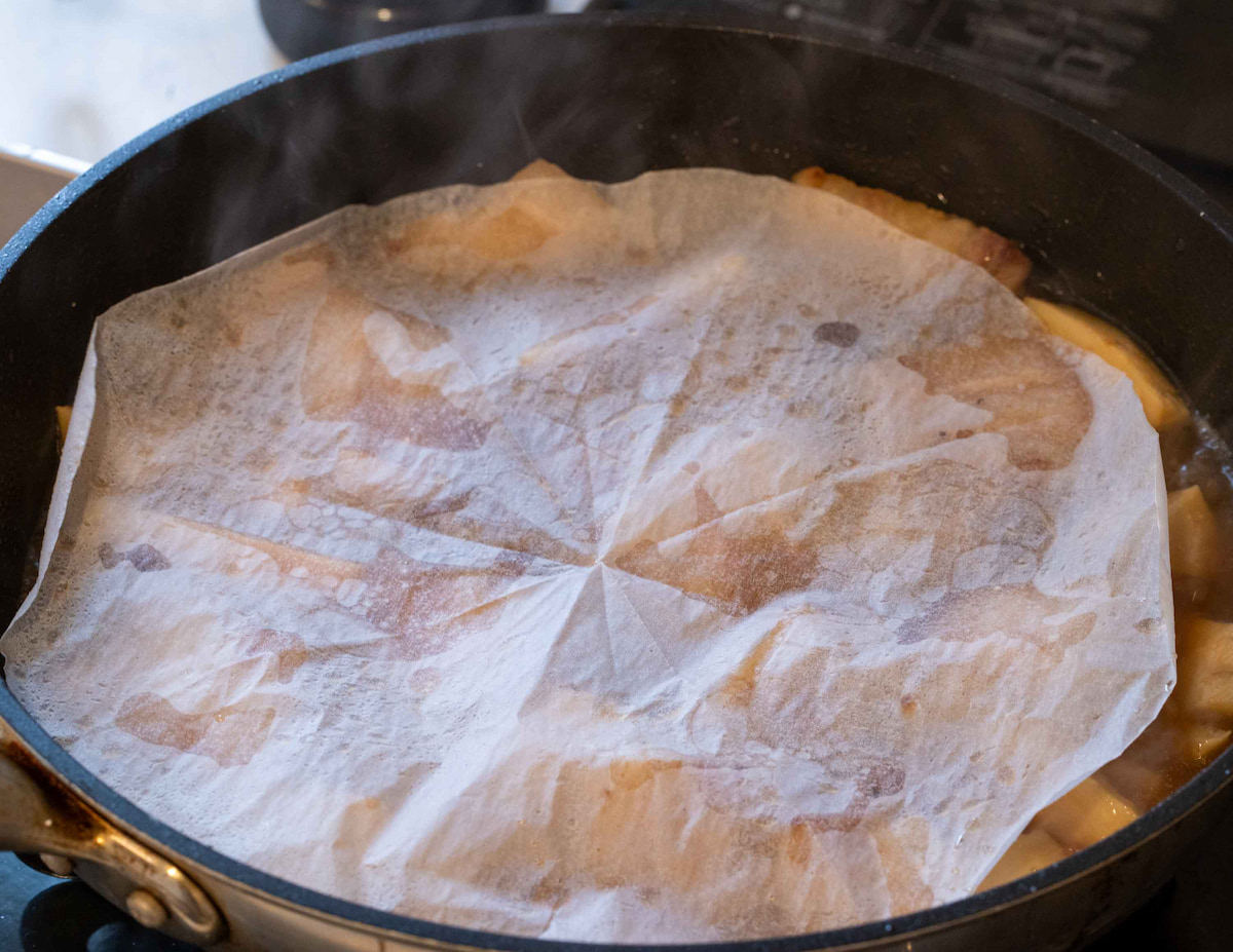 豚肉と筍の梅バター煮作り方
