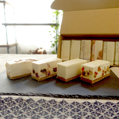 白砂糖不使用チーズケーキ 食べ比べ4種アソートBOX／コガネイチーズケーキ