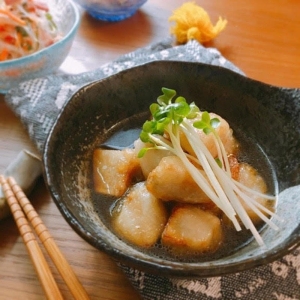 カリッ＆ねっとり食感がいい♪「里芋の揚げ出し」レシピ