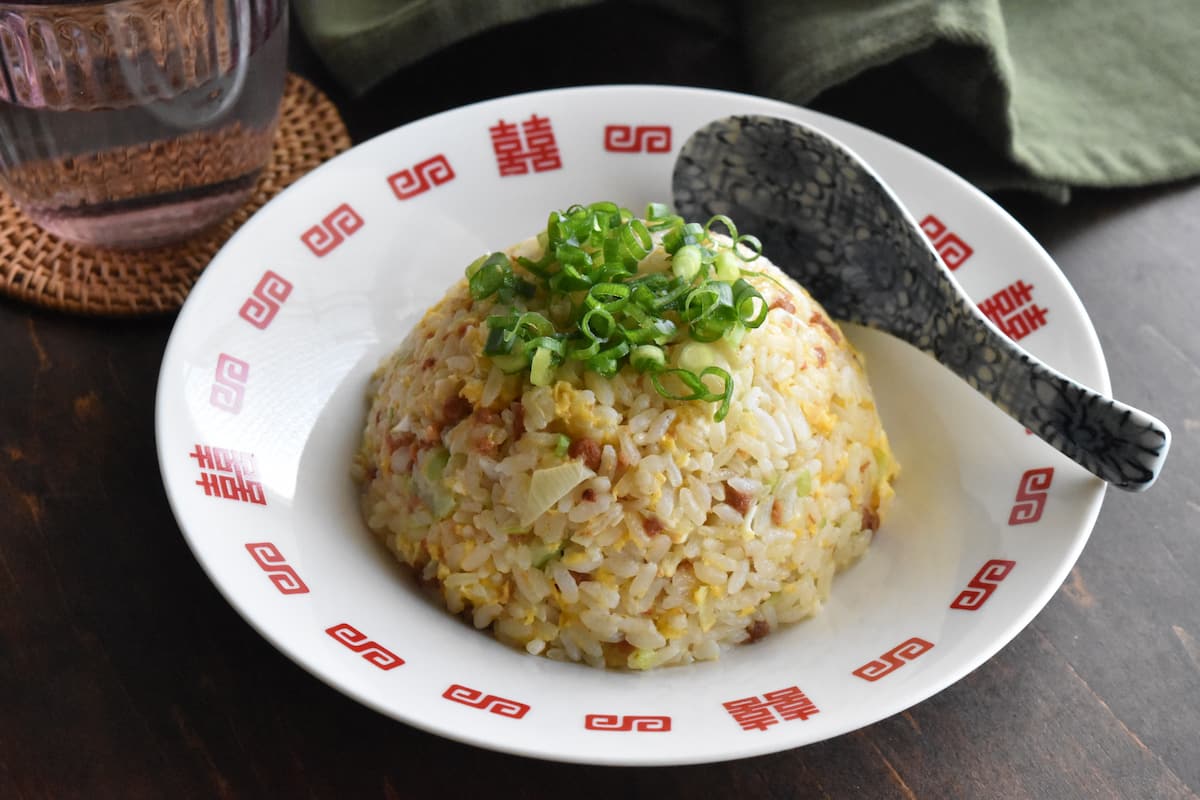 仕上がり(ポリ袋チャーハン)