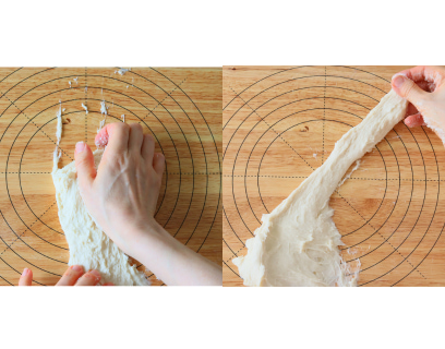 シンプル生地の丸パン　工程3