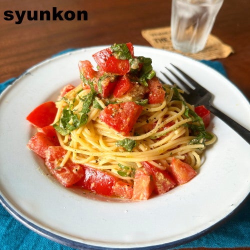 おすすめです！レンジで作れる「トマトと大葉の冷たいスパゲティ」
