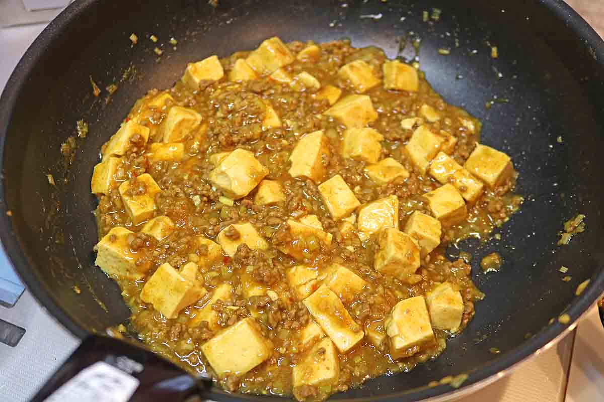 麻婆カレー豆腐6