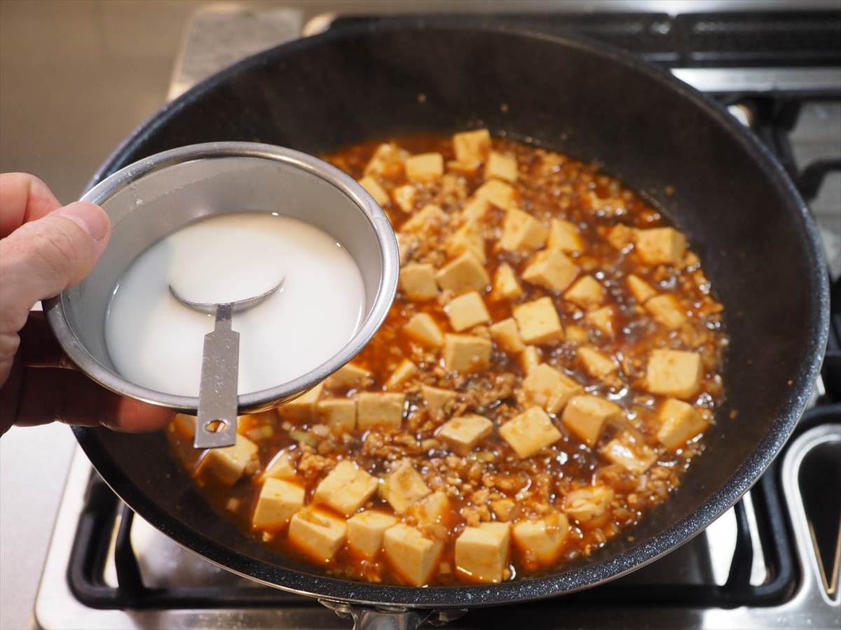 半熟たまごの鶏麻婆豆腐