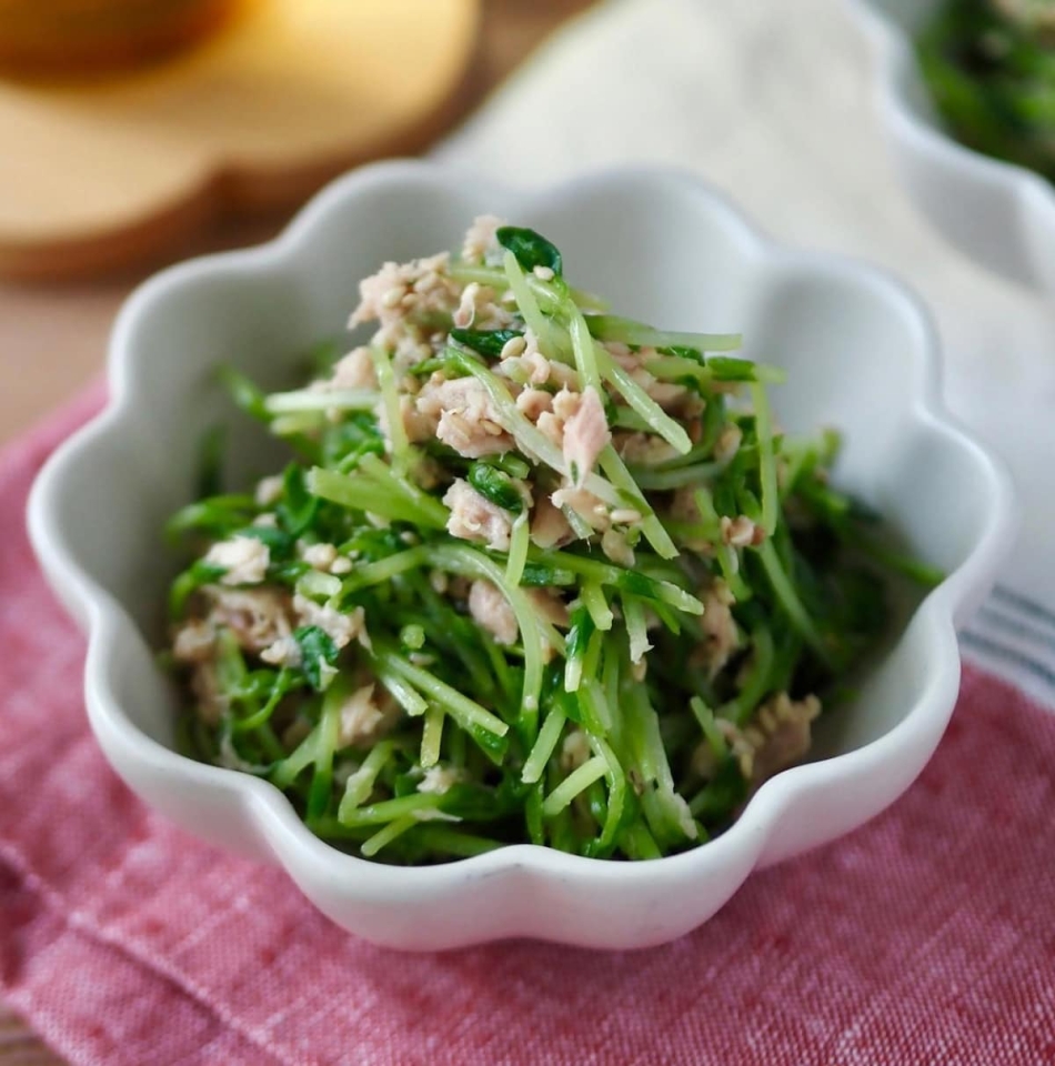 食材2つでOK！「豆苗×ツナ」のパパッと作れる副菜レシピ