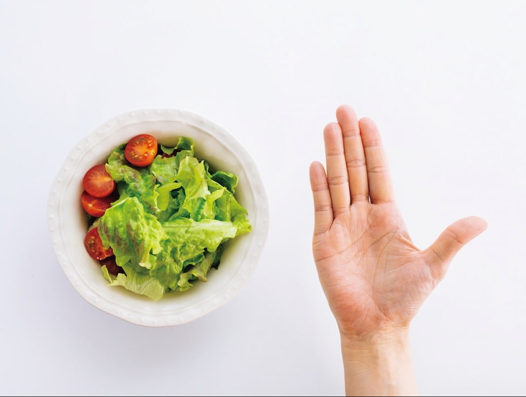 野菜と手のひら