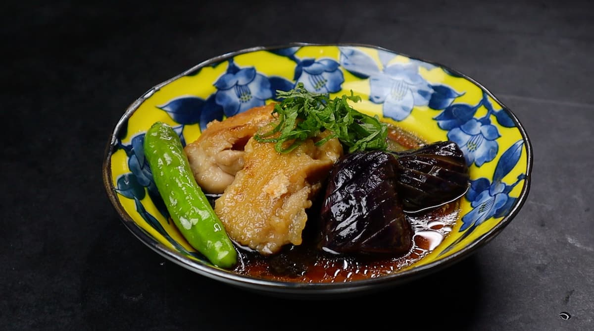 完成　夏野菜の焼き浸し だれウマ