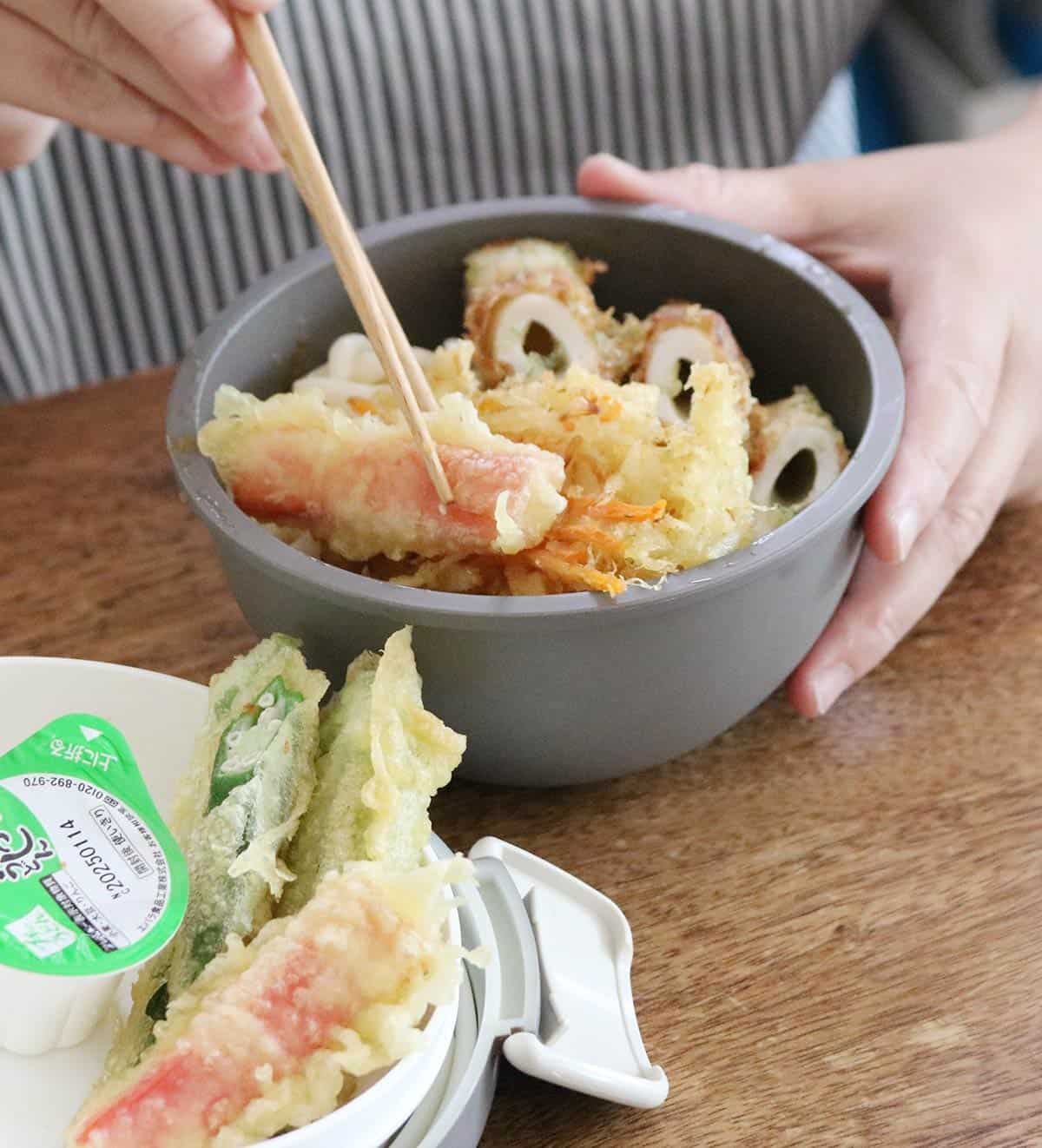 bon moment 丼・麺弁当にも使いやすい 2段ランチボウル お弁当箱 700ml／ボンモマン