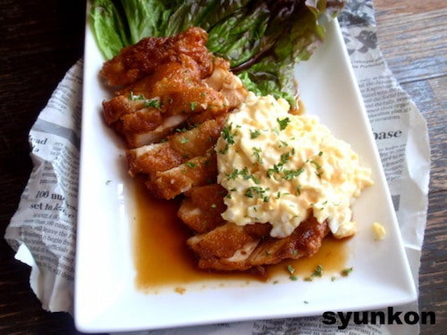 鶏むね肉でカフェごはん♪「本格チキン南蛮」レシピ