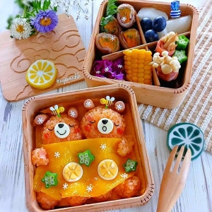 かわいすぎて食べるのがもったいない♪ayanoさんの「動物デコ弁当」