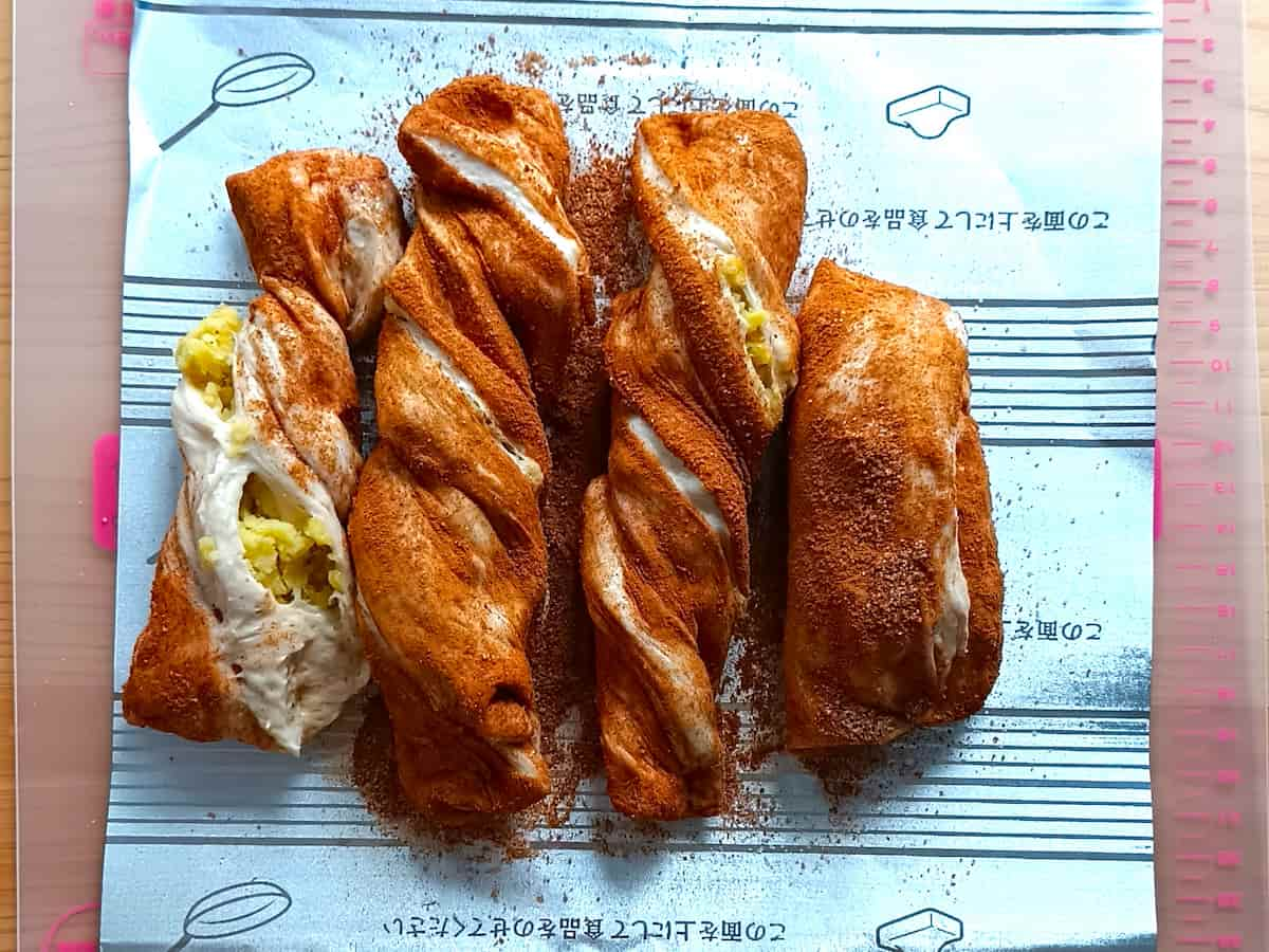 「焼き芋シナモンパン」レシピ