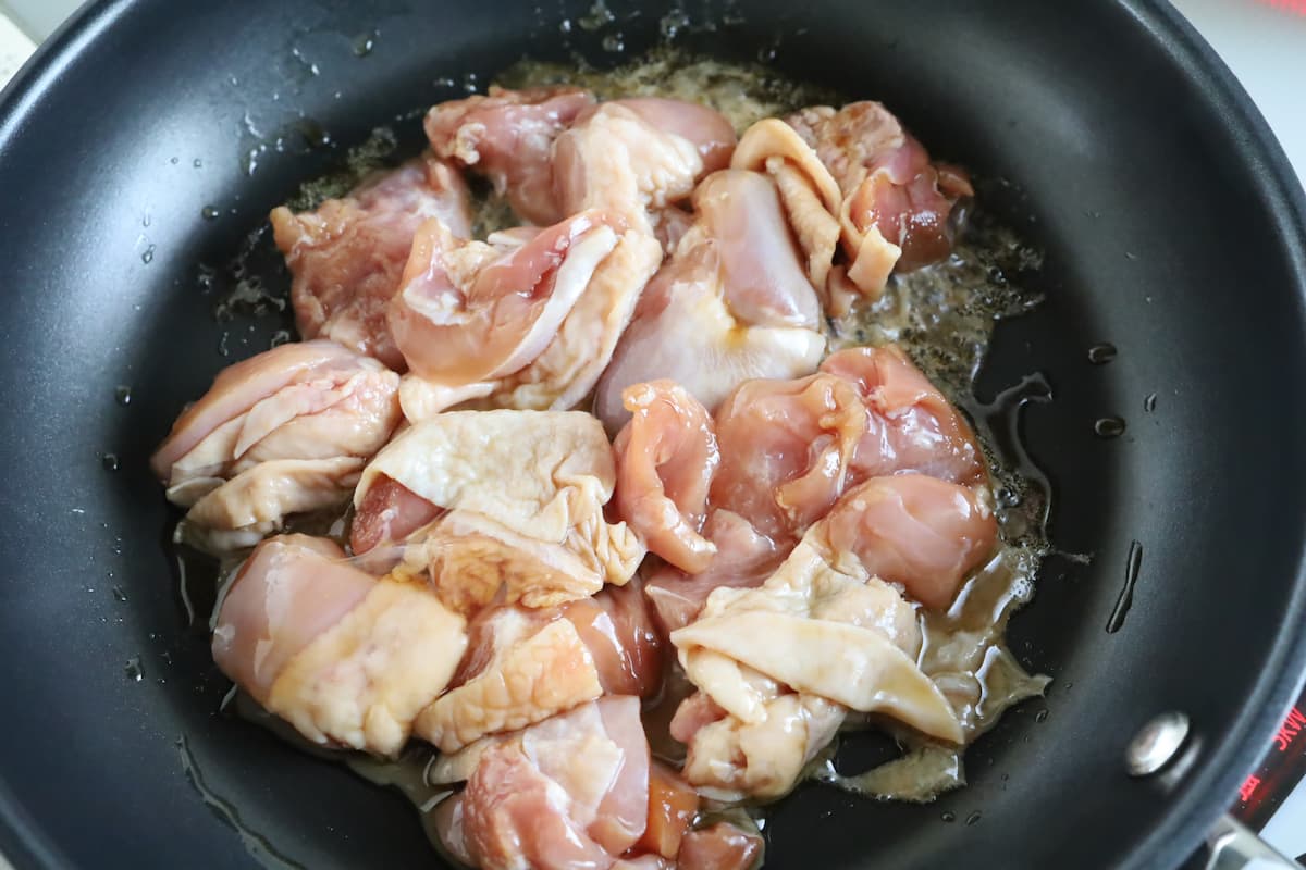 鶏肉と厚揚げの照り焼き