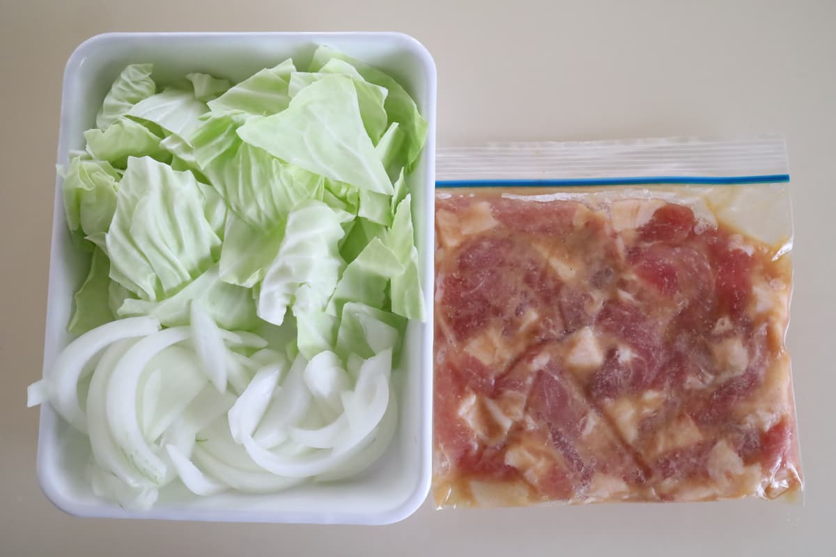 豚肉と野菜の甘みそ炒め