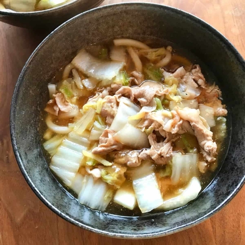 体の芯までぽかぽか！寒い日に食べたい「豚と白菜のとろとろうどん」