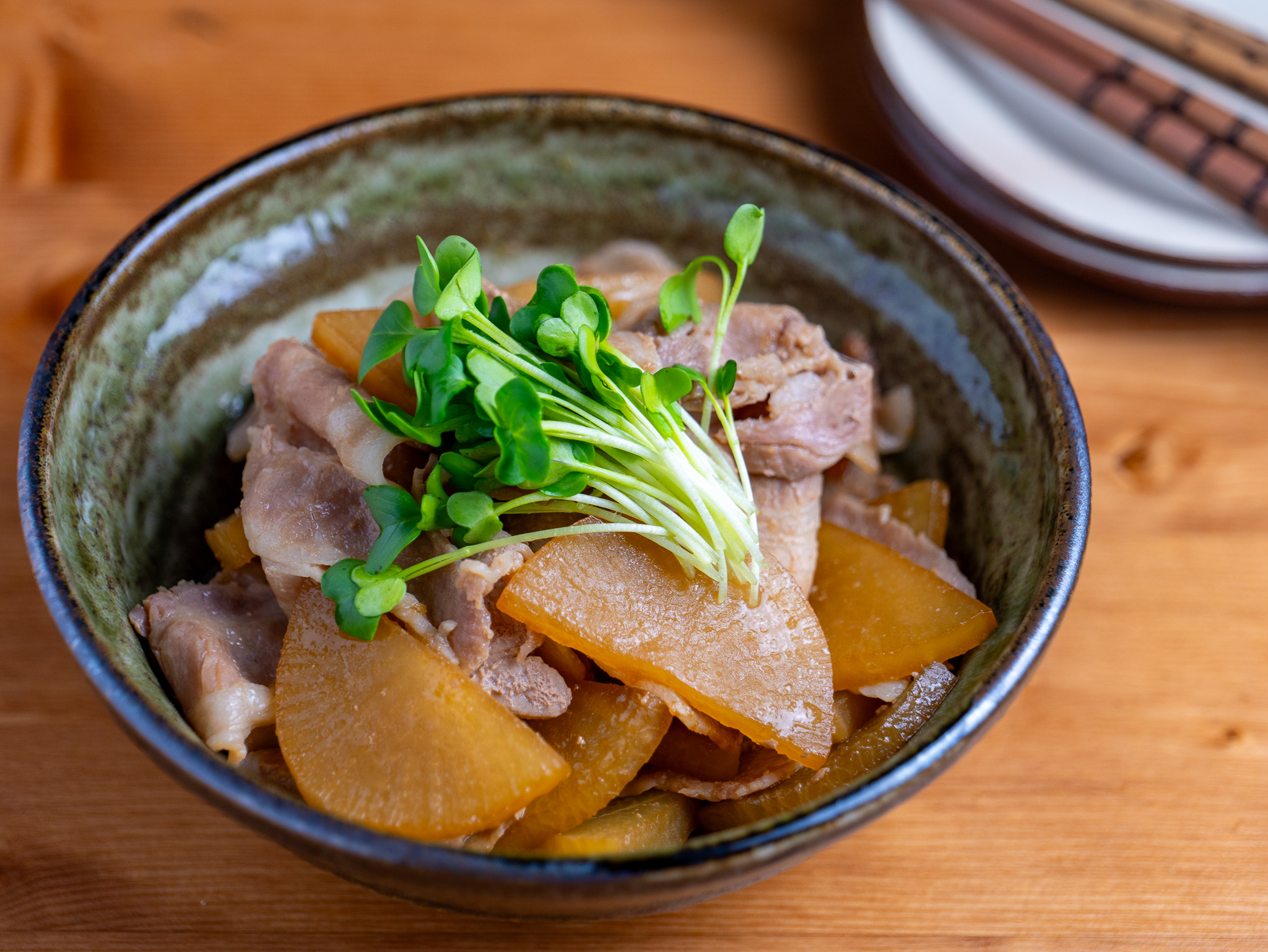 豚バラ大根のめんポン煮