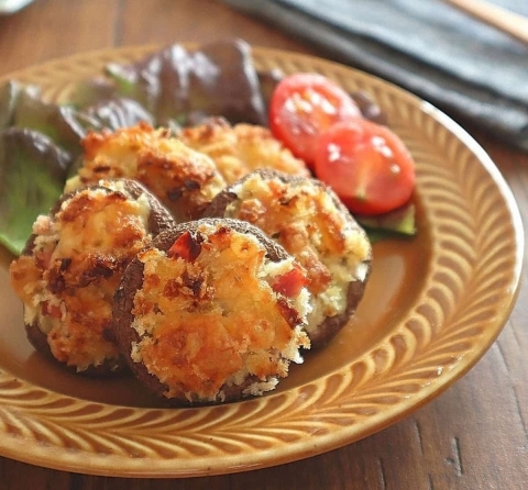 トースターで！カリカリ＆ジューシーな「きのこのパン粉焼き」