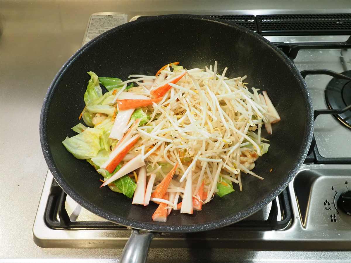 鶏むね肉のちゃんぽん味野菜炒め