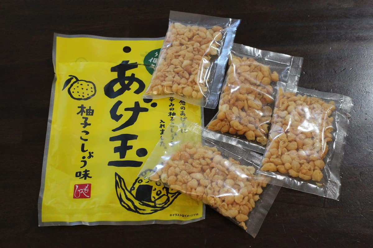 カルディ「あげ玉柚子こしょう味」