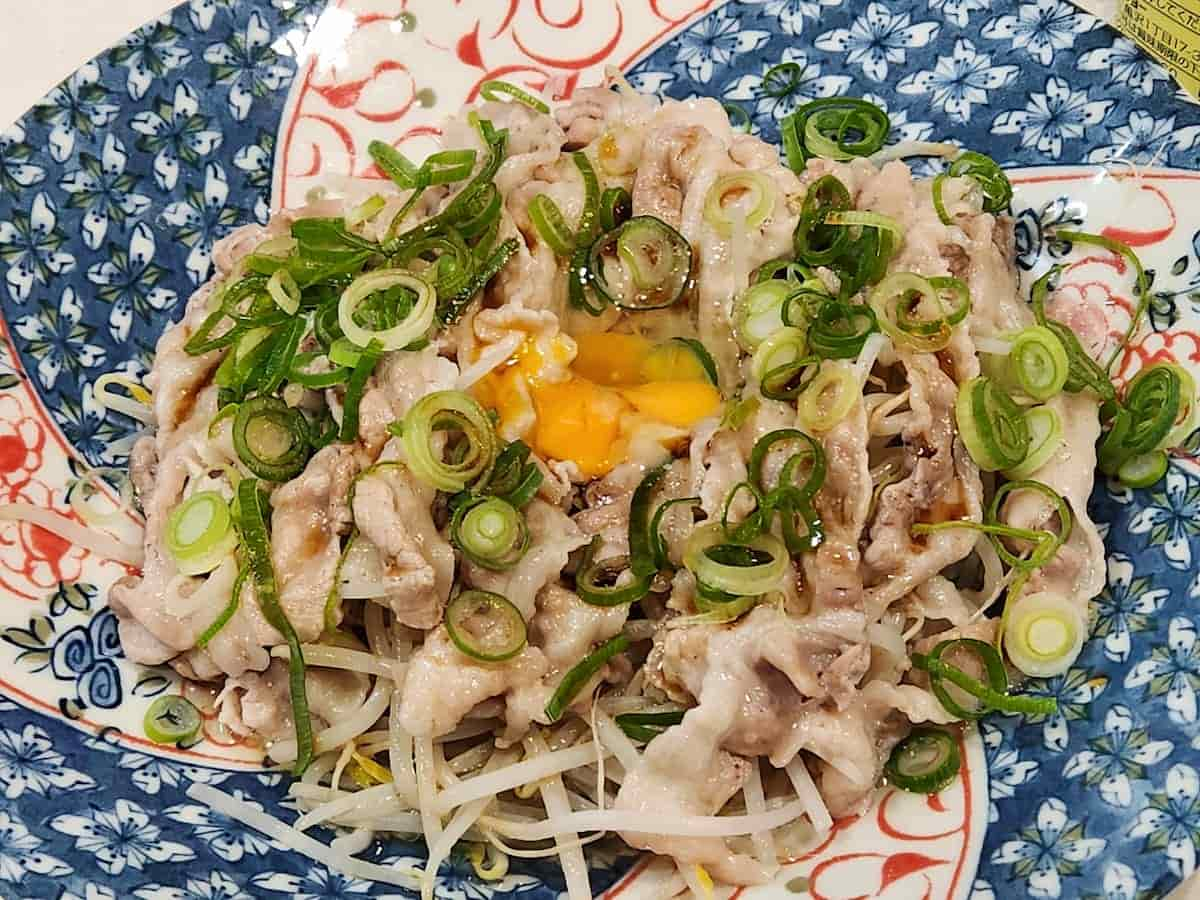 もやしの豚肉のっけ蒸し