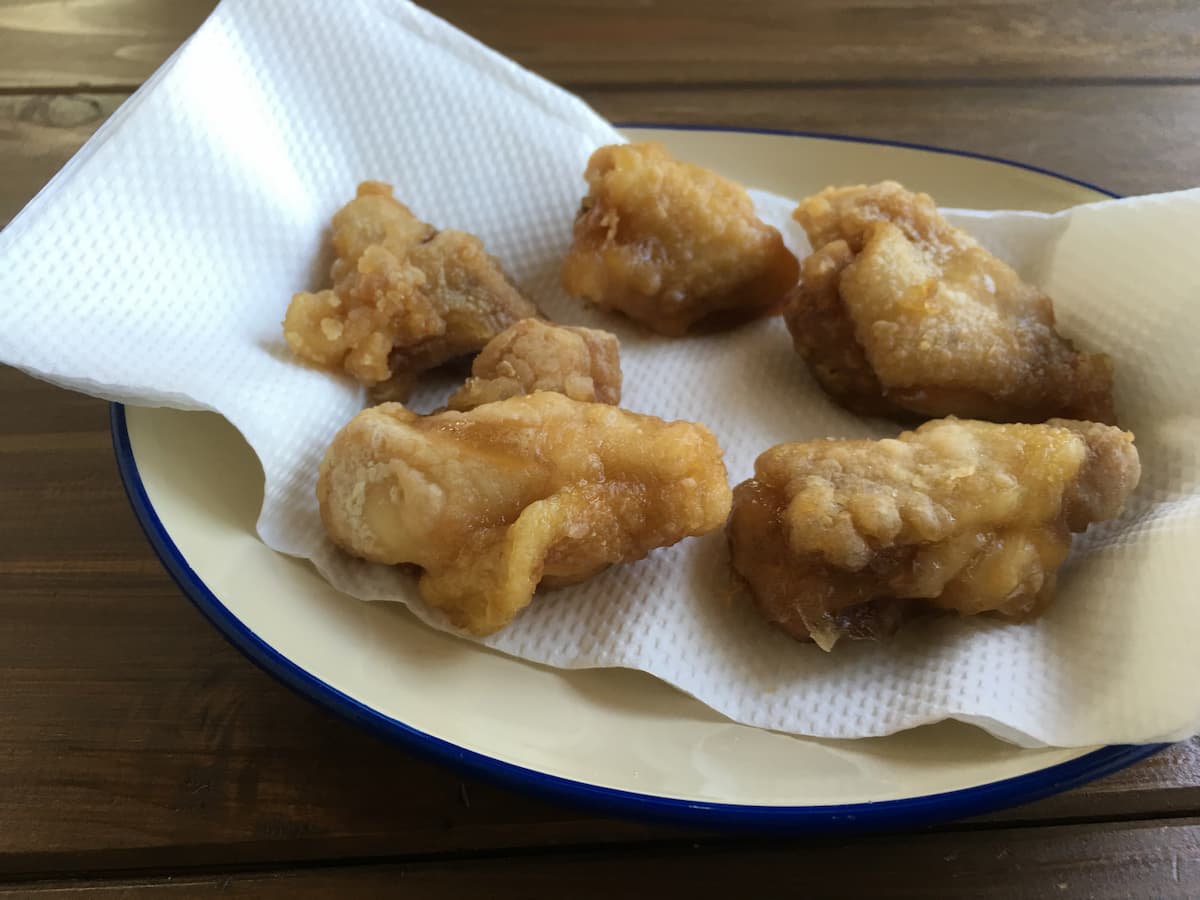 鶏からの夏野菜甘酢だれ